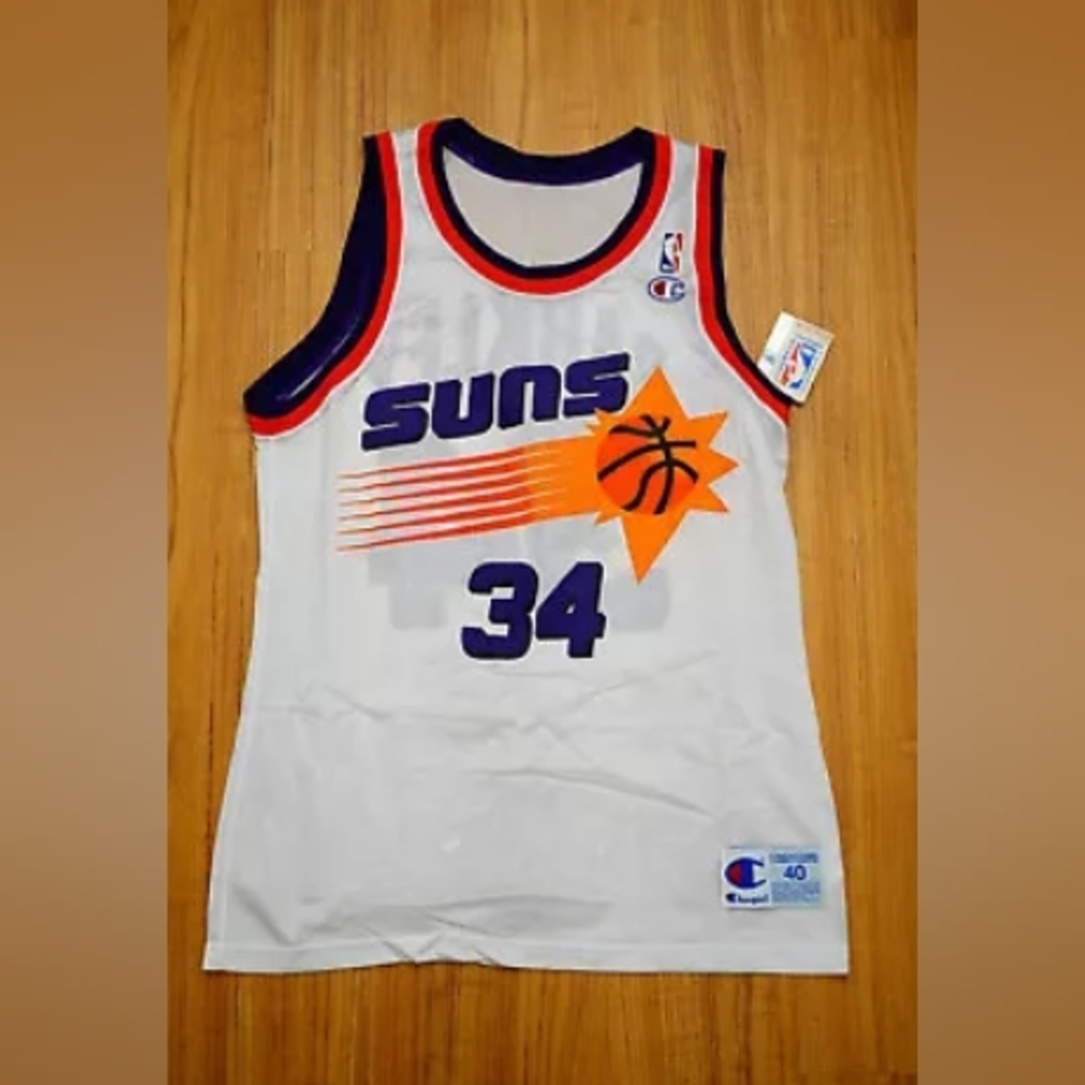VINTAGE 1990S ORIGINAL CHARLES BARKLEY PHOENIX SUNS JERSEY (NBA CHAMPION)